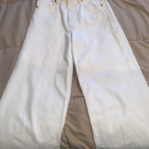Zara Wide Legged White Pants